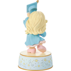 From Cap And Gown To New Horizons Blonde With Blue Gown Musical - Country N More Gifts