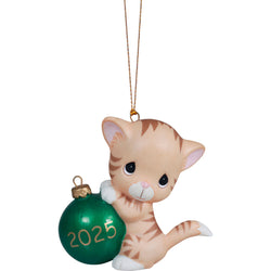 2025 Dated Cat Ornament - Purr-fectly Festive Cat Ornament - Country N More Gifts