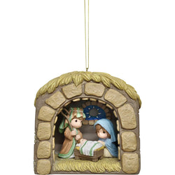 Unto Us A Child Is Born Shadow Box Ornament - Country N More Gifts