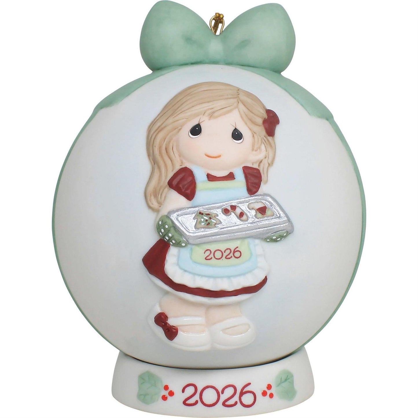 Dated 2026 Girl Ball Ornament - Country N More Gifts