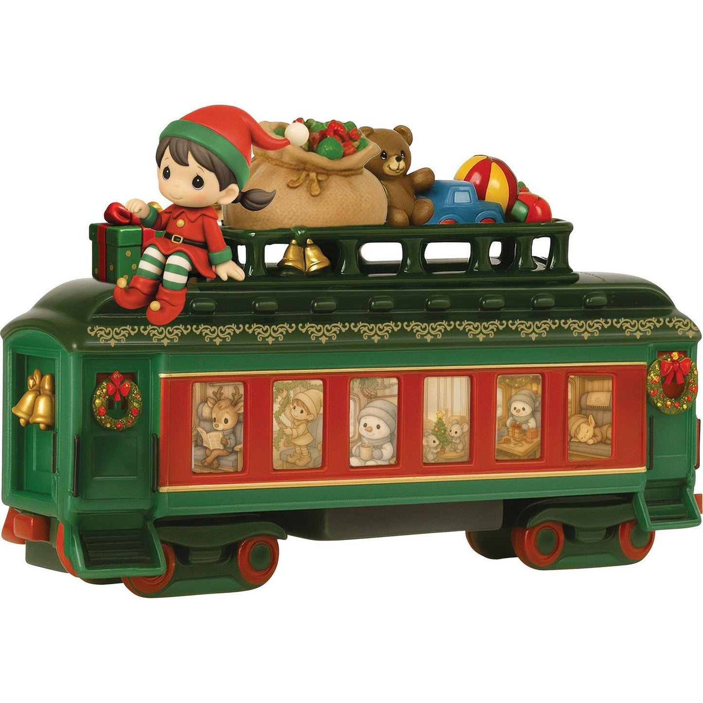 Filled With Fun For Everyone - Limited Edition Santa Train Car Figurine - Country N More Gifts