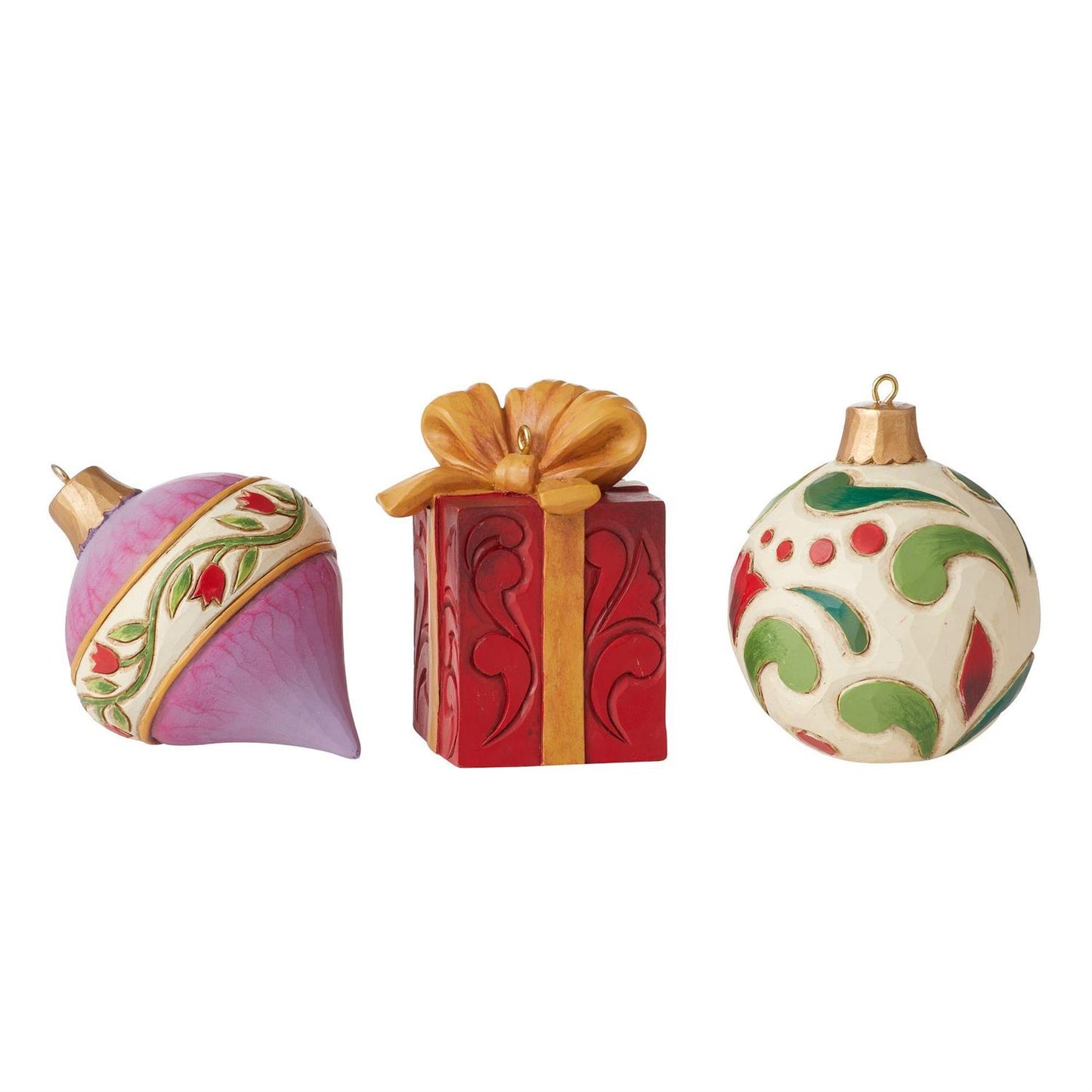 Set/4 Christmas Basket w/Ornament - Country N More Gifts