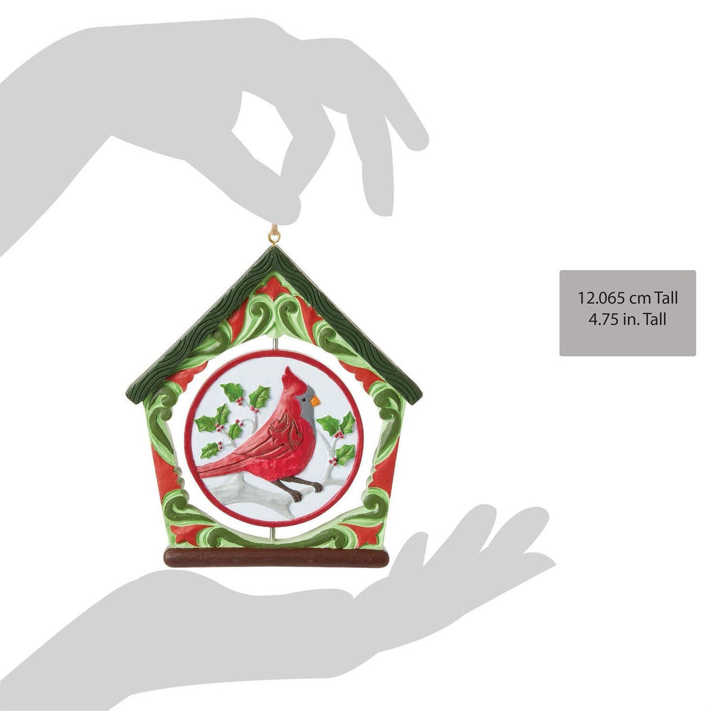 Cardinal Bird House Promo Ornament - Country N More Gifts