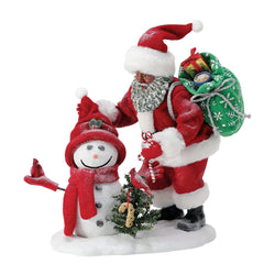 Santa & Snowbuddy AA African American  - Country N More Gifts