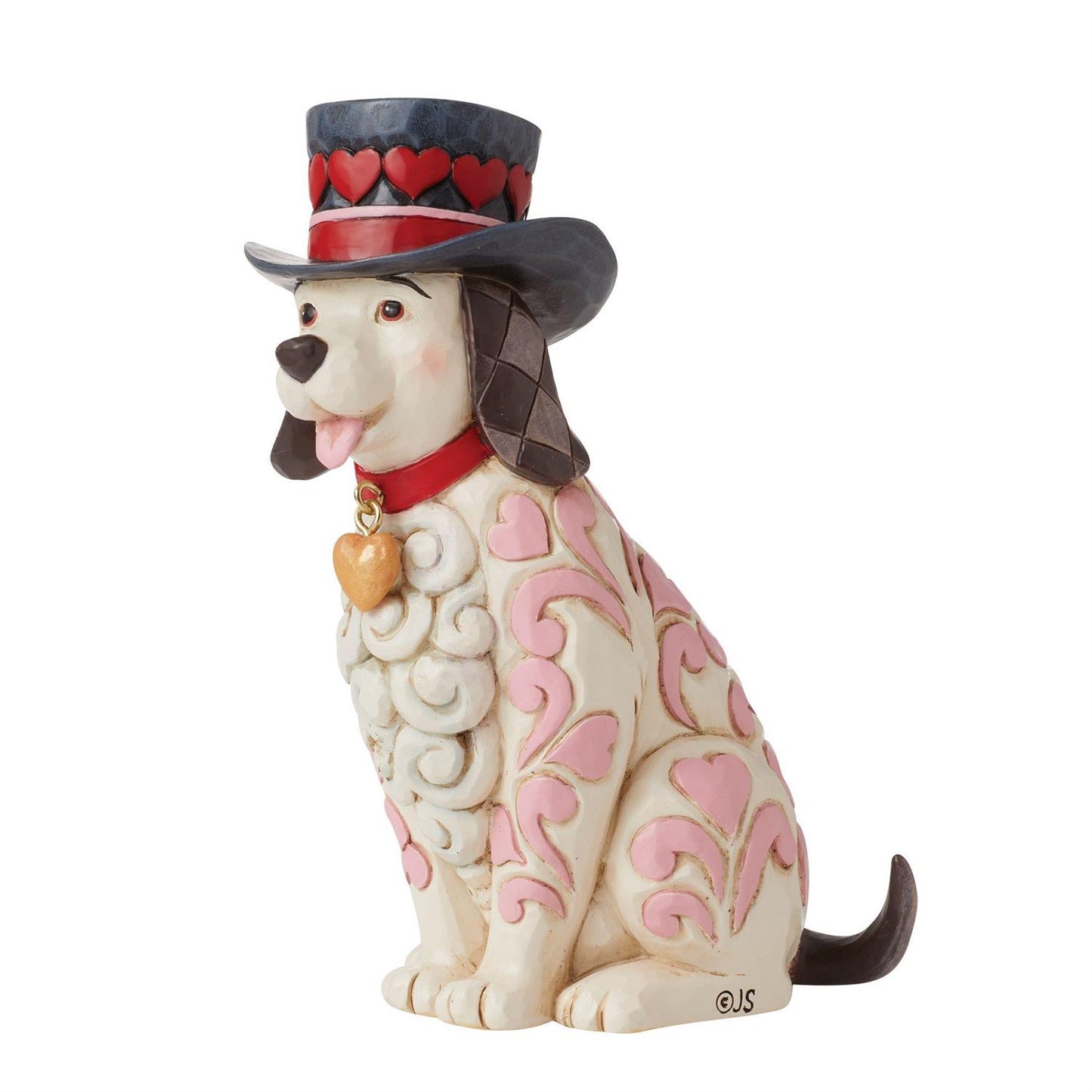 My furr-ever Valentine - Love Themed Dog with Top Hat - Country N More Gifts