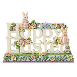 Hoppy Easter - Hoppy Easter with Bunnies Figure  - Country N More Gifts