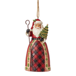 Highland Glen Santa Staff Ornament  - Country N More Gifts
