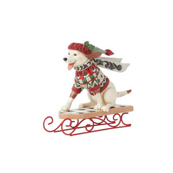 Highland Glen Dog on Sled Figurine  - Country N More Gifts