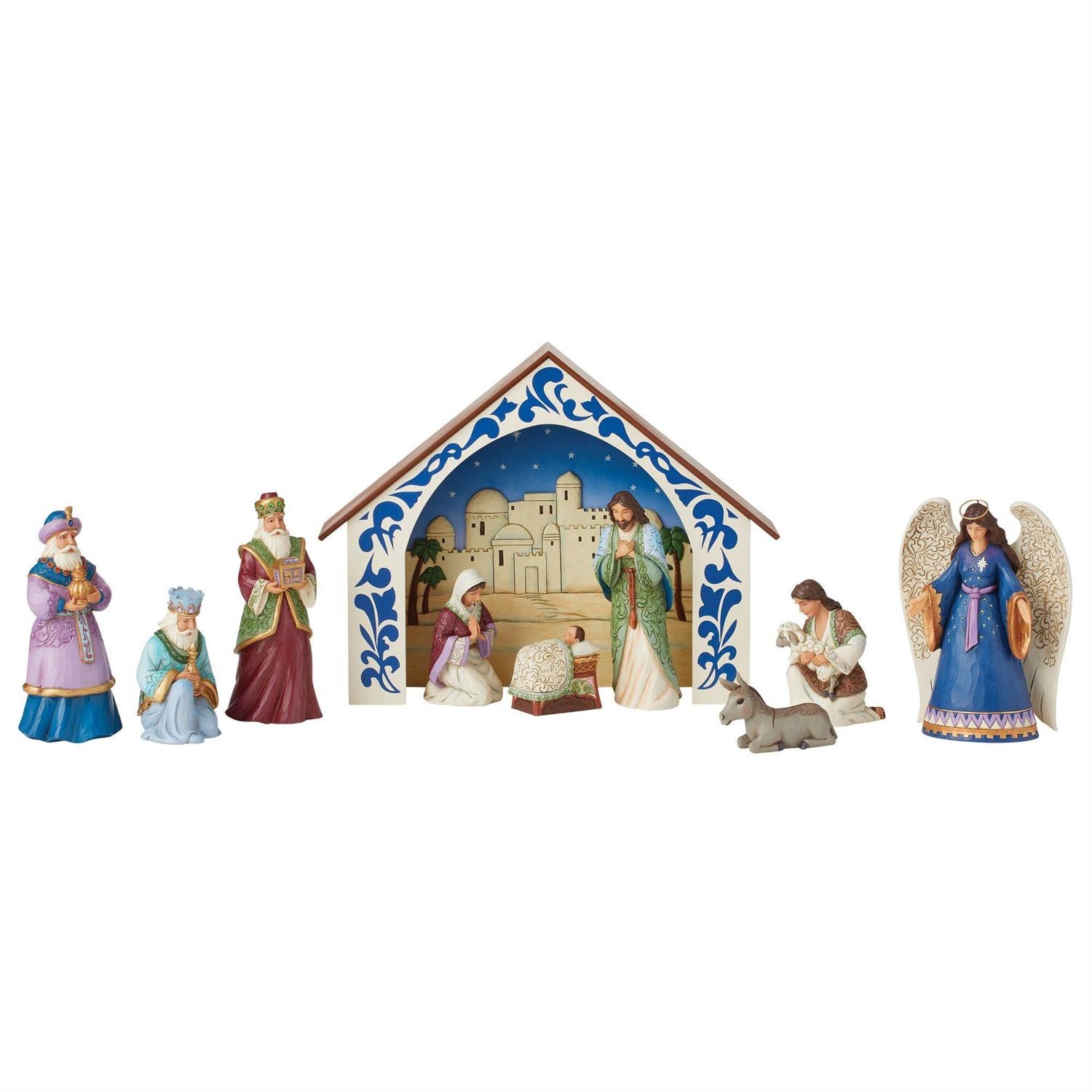Experience the Magic of Christmas with 10-Piece Nativity Set