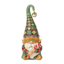 Gnome Elf Hold Candy Cane Figurine  - Country N More Gifts