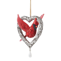Caring Cardinal Forever in My Heart Ornament - Country N More Gifts
