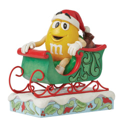 M&M'S Yellow Character in Sleigh  - Country N More Gifts