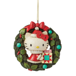 Hello Kitty Wreath Hanging Ornament  - Country N More Gifts