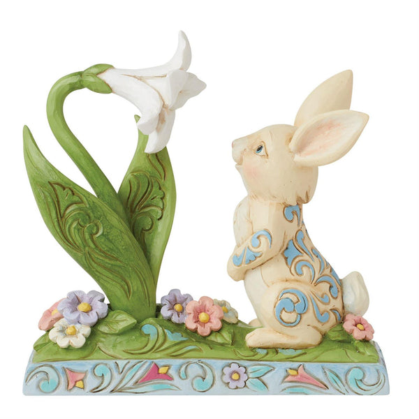 Scent of Spring Bunny and Easter Lily Figurine Country N More Gifts