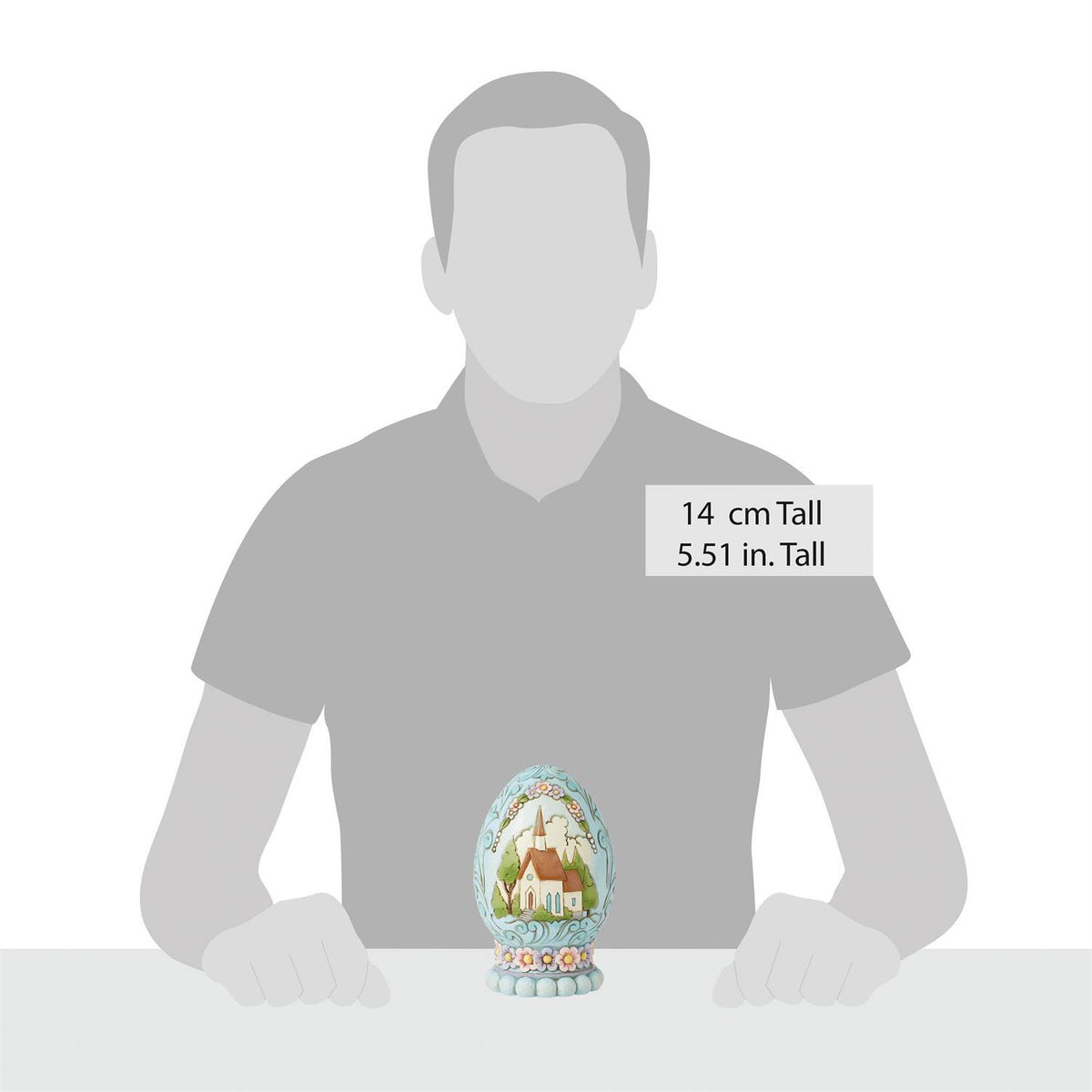 Let Us Rejoice - Egg with Church Scene Figurine - Country N More Gifts