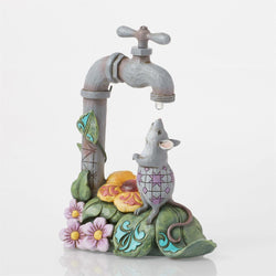 Meadow Refresher - Mouse with Waterdrop Figurine - Country N More Gifts