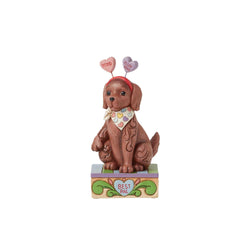 Puppy Love - Cute Dog with Message Hearts  - Country N More Gifts
