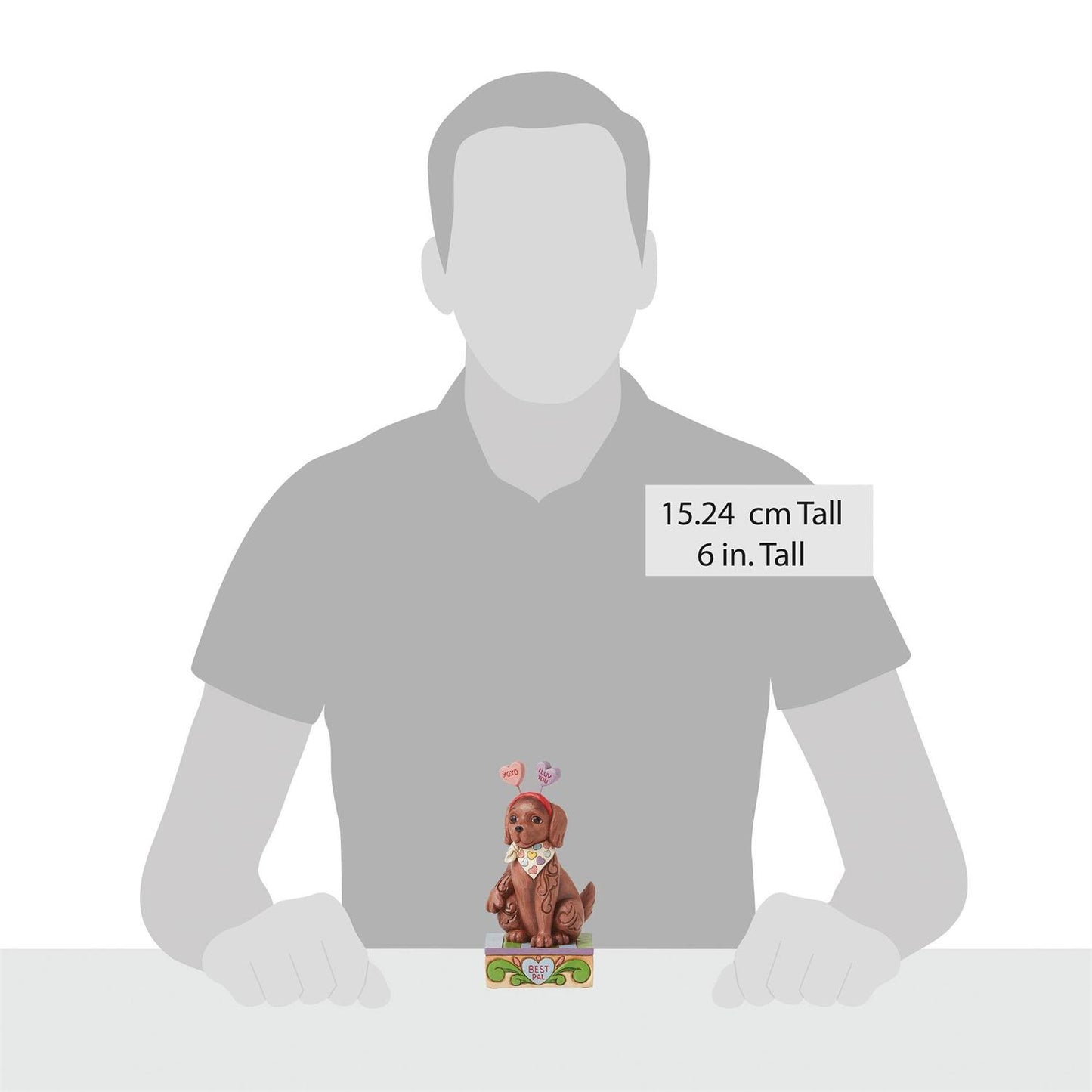 Puppy Love - Cute Dog with Message Hearts - Country N More Gifts