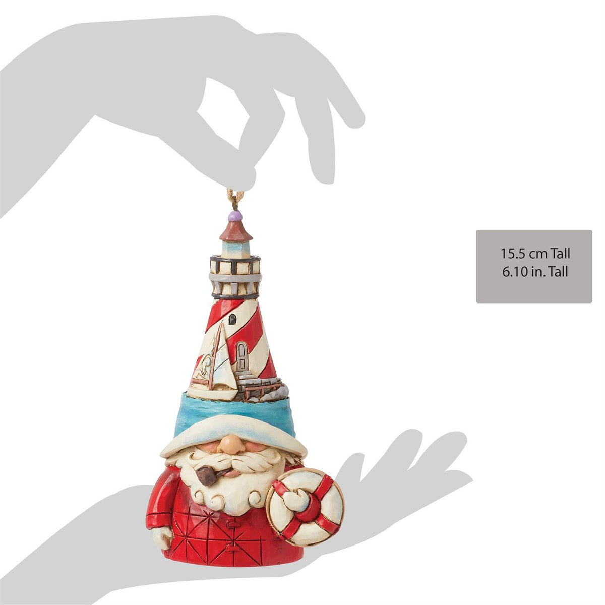 Lighthouse Hat Gnome Ornament - Country N More Gifts