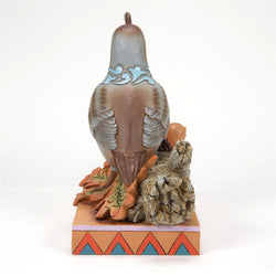 FBA - Shades of Fall - Quail Sitting on Leaves Figurine - Country N More Gifts