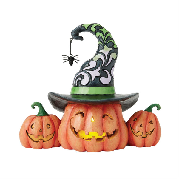 Smiling Jack-O'-Lantern Trio - Jim Shore Halloween Collectible