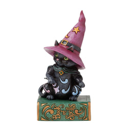 FBA - Too Cute to Spook - Black Cat Sitting on Book Pint - Country N More Gifts