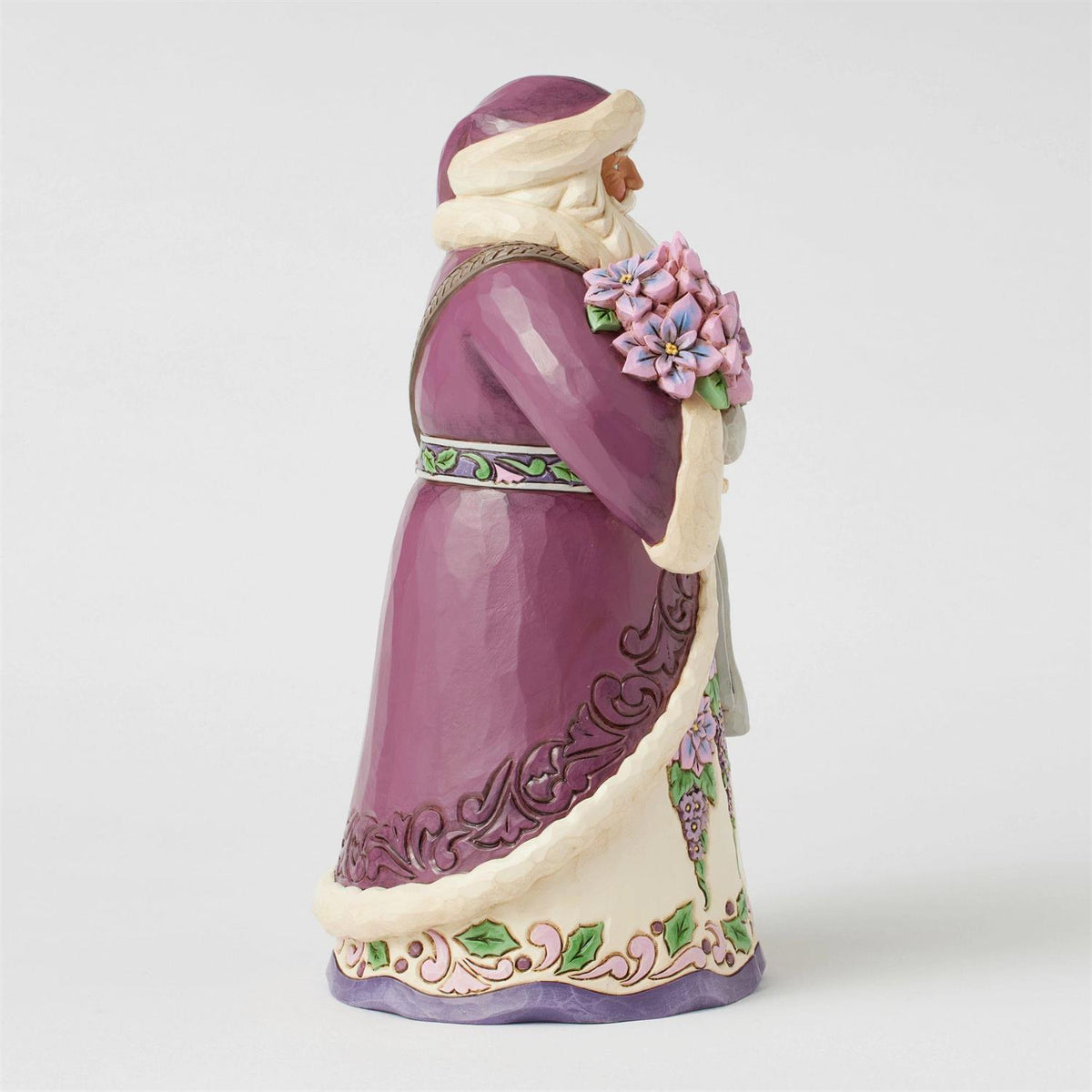 FBA - Royal Holiday Cheer - Purple Santa Figurine - Country N More Gifts
