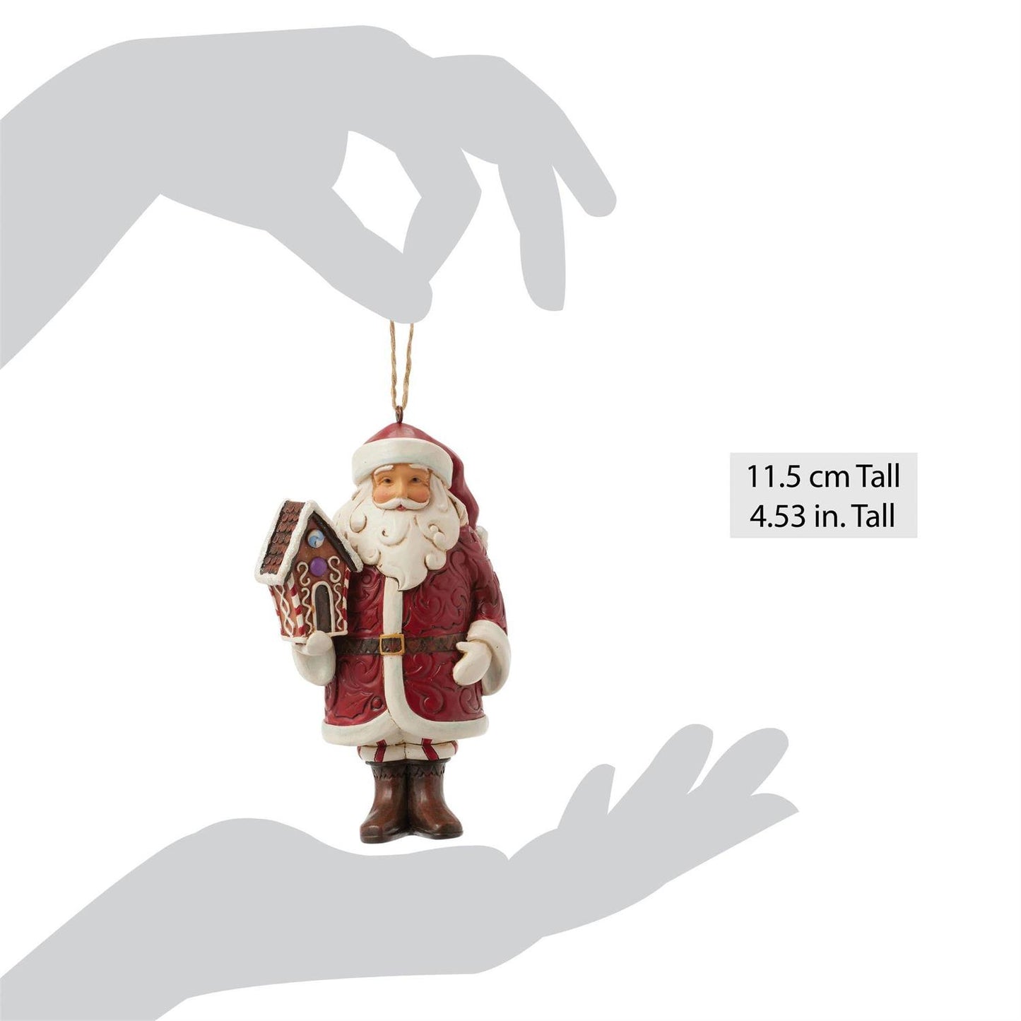 Gingerbread Santa Ornament - Country N More Gifts