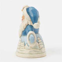 Blue Santa with Owl Mini - Country N More Gifts