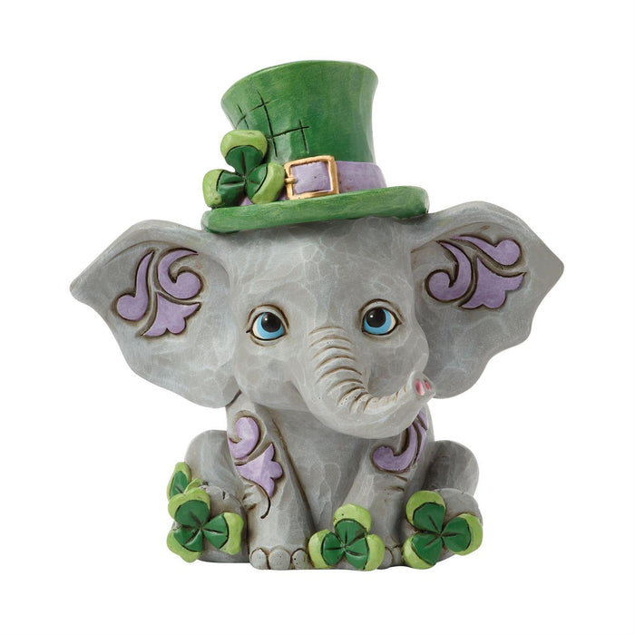 Trunk of Luck - Elephant with Clover Figurine