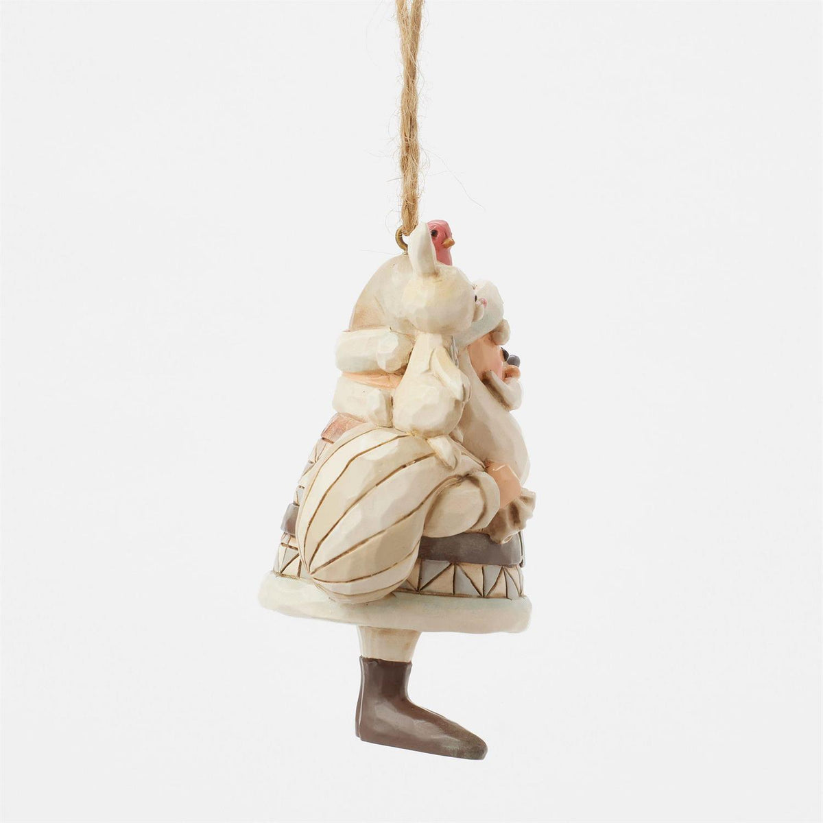 FBA - Woodland Santa with Animals Hanging Ornament - Country N More Gifts