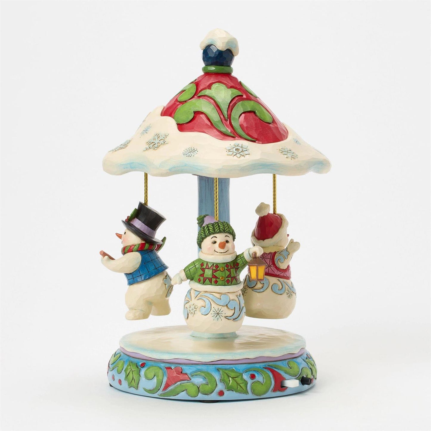 Winter Dancers - Rotating Snowman Carousel Figurine - Country N More Gifts
