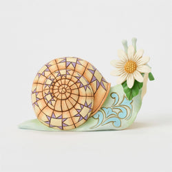 Snail with Daisy Flower Figurine - Country N More Gifts