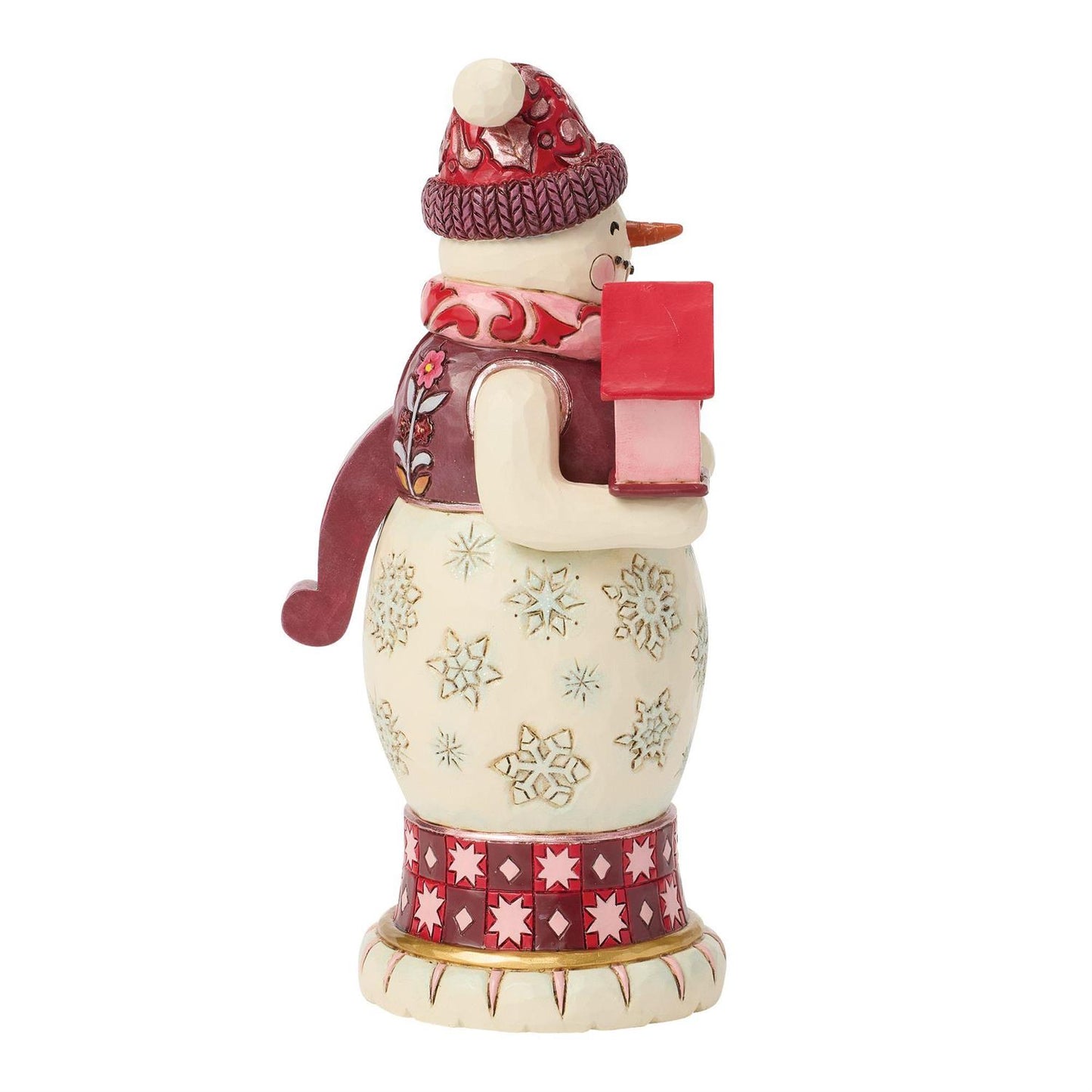 Holiday Harmony - Snowman Nutcracker Red & Pink - Country N More Gifts