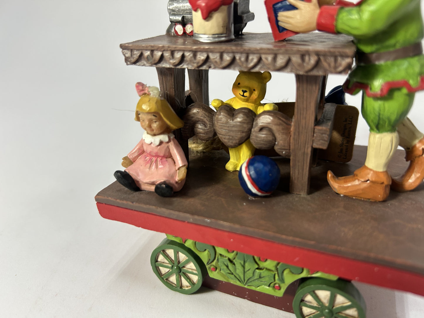DAMAGED - Traveling From Toyland - Elf with Toys Train Car - Country N More Gifts
