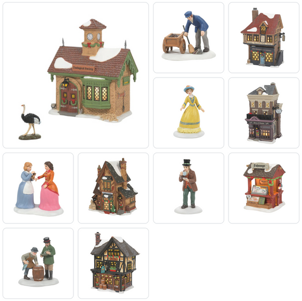 2023 Dickens Village Full Set of 14 - Country N More Gifts