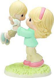 Your Love Lifts Me Bisque Porcelain Figurine, Mother and Son  - Country N More Gifts