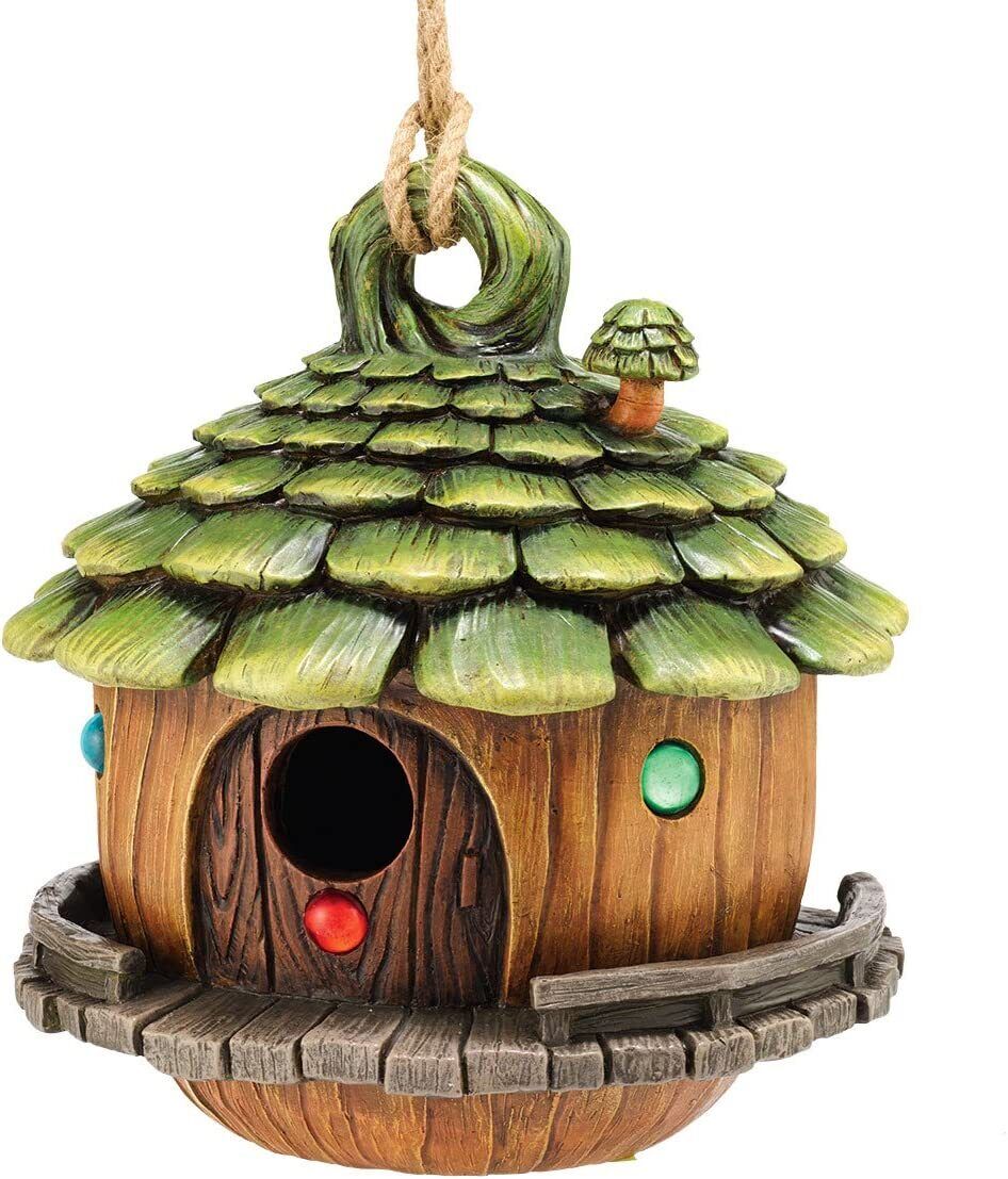 Enchanted Garden Guardians Acorn Birdhouse 9" - Country N More Gifts