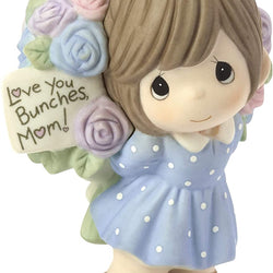 Love You Bunches, Mom!, Bisque Porcelain Figurine, Girl  - Country N More Gifts