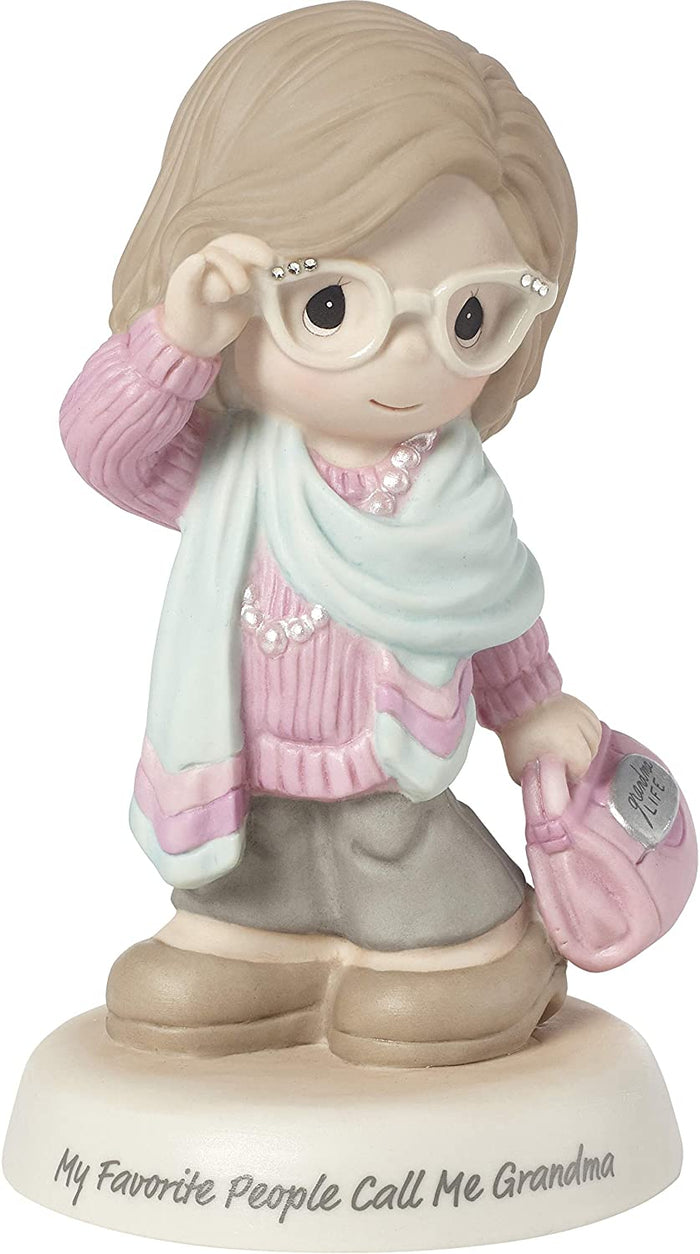 My Favorite People Call Me Grandma, Bisque Porcelain Figurine
