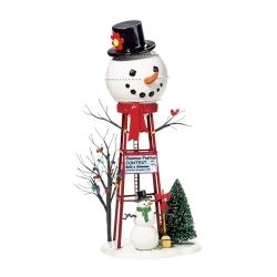 Snowman Watertower - Country N More Gifts