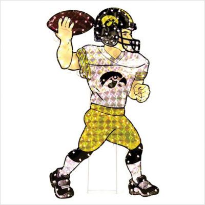 Collegiate Animated Lawn Figure Iowa - Country N More Gifts