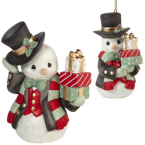 Precious Moments All is Bright Snowman Annual Porcelain Christmas Figurine