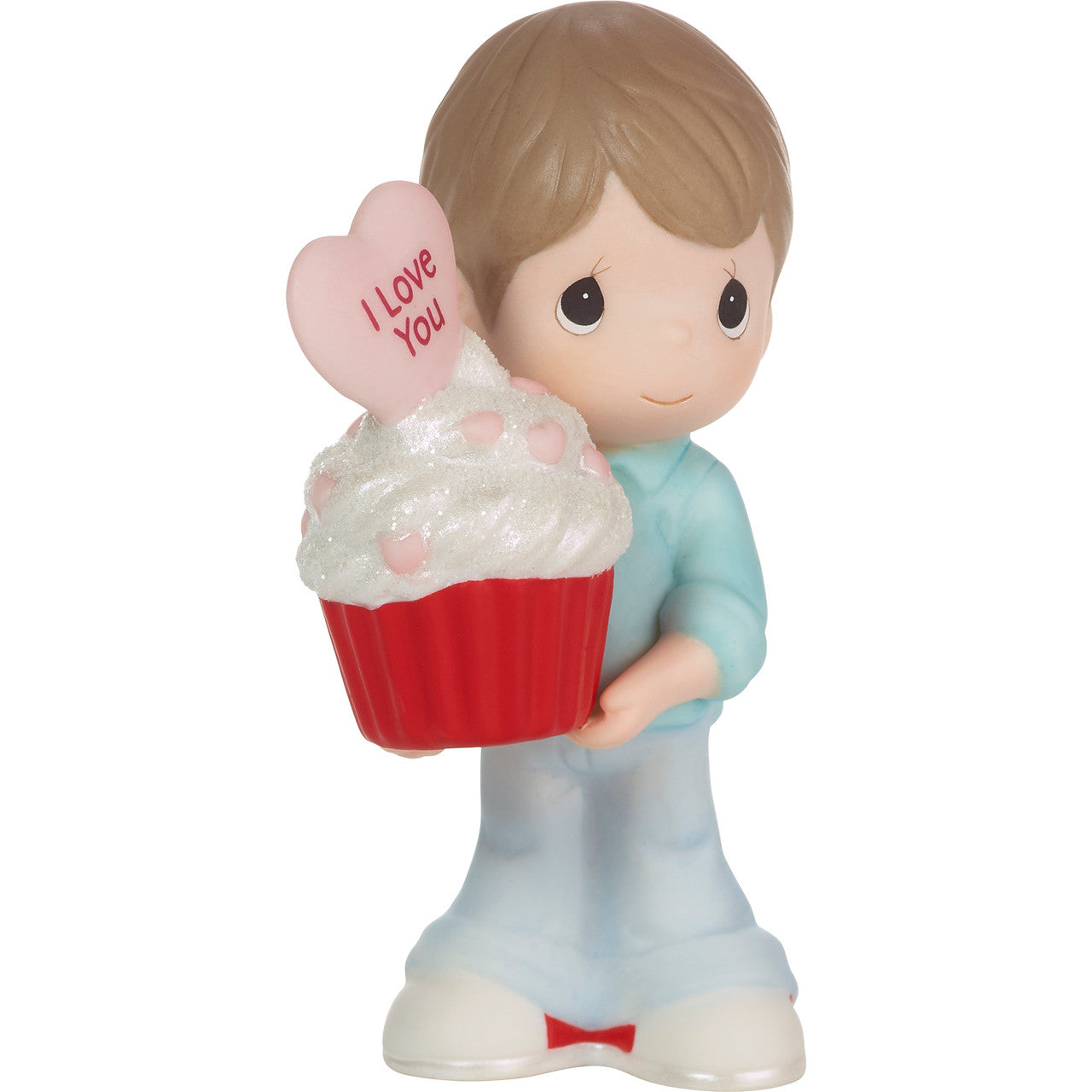 You Bake Me Happy Brunette Boy holding cupcake - Country N More Gifts