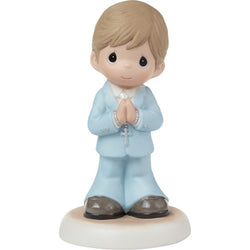 Blessings On Your First Communion Boy - Brunette Hair, Medium Skin  - Country N More Gifts