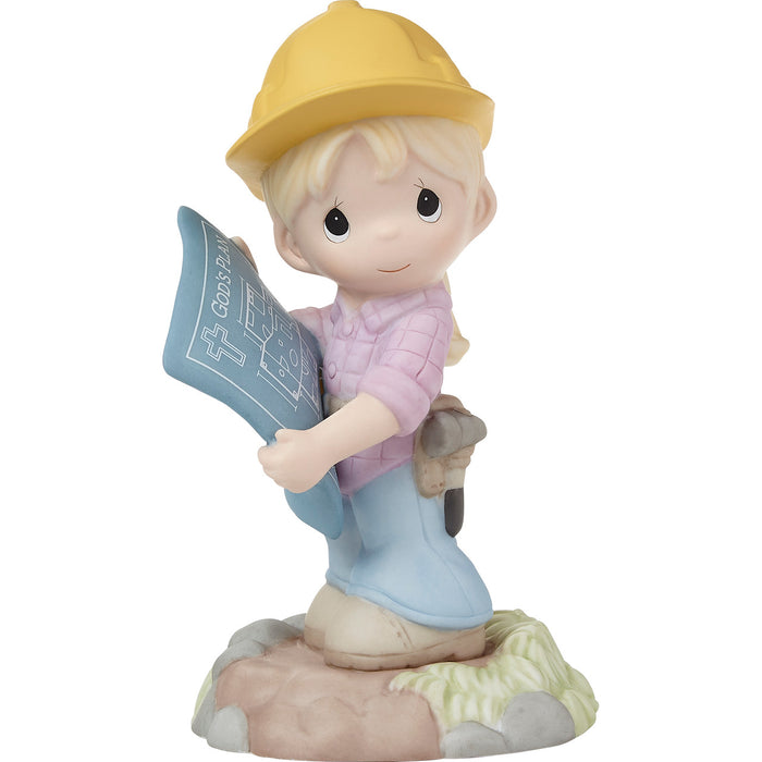Trust In God's Plan Blonde Girl Figurine