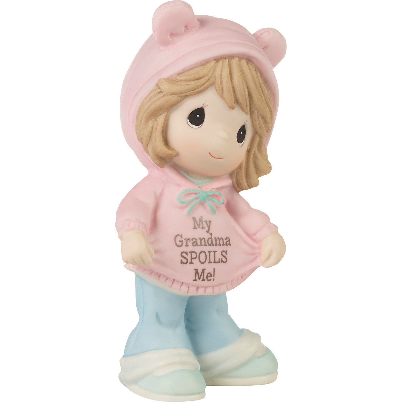 My Grandma Spoils Me Brunette Hair/Light Skin Girl Figurine - Country N More Gifts
