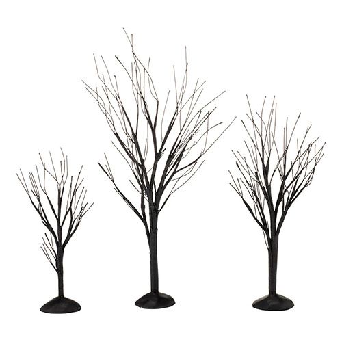 Black Bare Branch Trees, Set of 3 - Country N More Gifts
