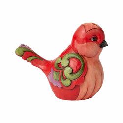 In Fine Feather - Red Floral Bird  - Country N More Gifts