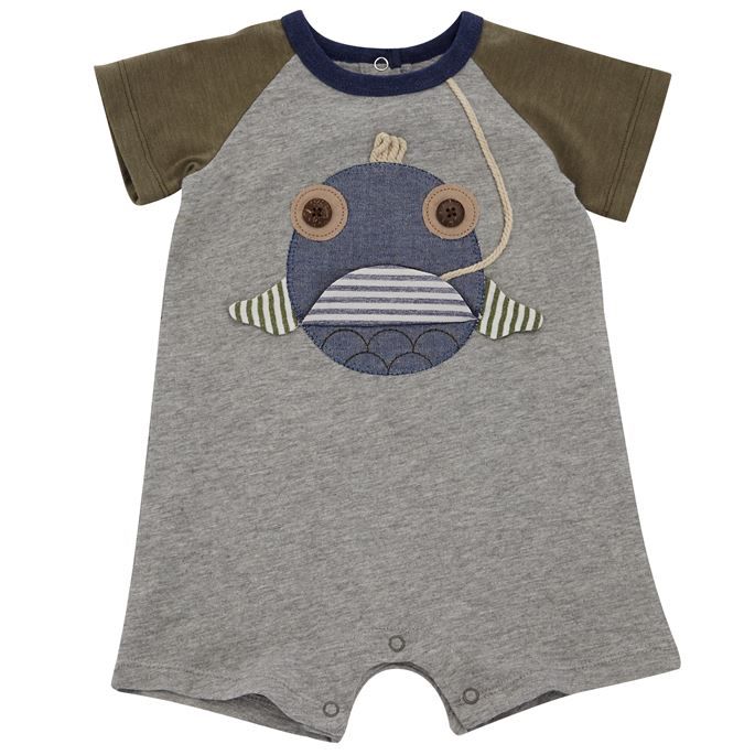 Open Mouth Fish Raglan Shortall - Country N More Gifts